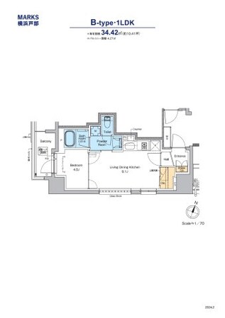 MARKS横浜戸部の物件間取画像